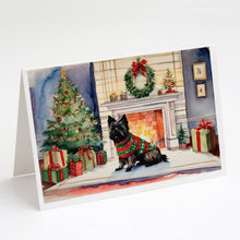 Load image into Gallery viewer, Cairn Terrier Christmas Greeting Cards -  Blank Note Cards – 8-Pack of Artist-Designed Cards with Envelopes