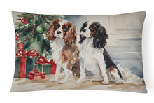 Load image into Gallery viewer, Cavalier Spaniel Christmas Fabric Decorative Pillow