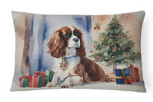 Load image into Gallery viewer, Cavalier Spaniel Christmas Fabric Decorative Pillow
