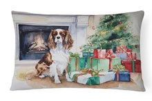 Load image into Gallery viewer, Cavalier Spaniel Christmas Fabric Decorative Pillow