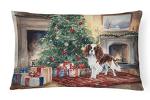 Load image into Gallery viewer, Cavalier Spaniel Christmas Fabric Decorative Pillow