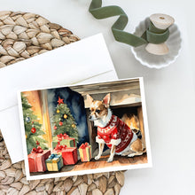Load image into Gallery viewer, Chihuahua Christmas Greeting Cards -  Blank Note Cards – 8-Pack of Artist-Designed Cards with Envelopes