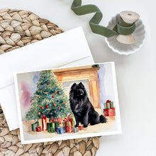 Load image into Gallery viewer, Black Chow Chow Christmas Greeting Cards -  Blank Note Cards – 8-Pack of Artist-Designed Cards with Envelopes