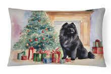 Load image into Gallery viewer, Black Chow Chow Christmas Fabric Decorative Pillow