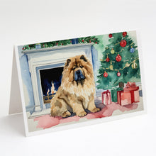 Load image into Gallery viewer, Chow Chow Christmas Greeting Cards -  Blank Note Cards – 8-Pack of Artist-Designed Cards with Envelopes