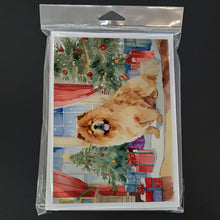 Load image into Gallery viewer, Chow Chow Christmas Greeting Cards -  Blank Note Cards – 8-Pack of Artist-Designed Cards with Envelopes