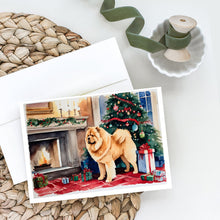 Load image into Gallery viewer, Chow Chow Christmas Greeting Cards -  Blank Note Cards – 8-Pack of Artist-Designed Cards with Envelopes