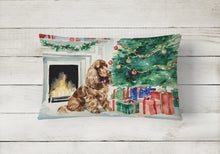Load image into Gallery viewer, Cocker Spaniel Christmas Fabric Decorative Pillow
