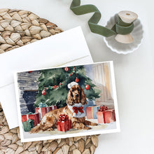 Load image into Gallery viewer, Cocker Spaniel Christmas Greeting Cards -  Blank Note Cards – 8-Pack of Artist-Designed Cards with Envelopes
