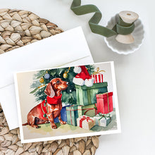 Load image into Gallery viewer, Dachshund Christmas Greeting Cards -  Blank Note Cards – 8-Pack of Artist-Designed Cards with Envelopes