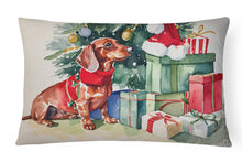 Load image into Gallery viewer, Dachshund Christmas Fabric Decorative Pillow
