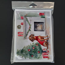 Load image into Gallery viewer, Dachshund Christmas Greeting Cards -  Blank Note Cards – 8-Pack of Artist-Designed Cards with Envelopes
