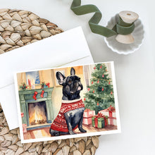 Load image into Gallery viewer, French Bulldog Christmas Greeting Cards -  Blank Note Cards – 8-Pack of Artist-Designed Cards with Envelopes