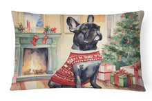Load image into Gallery viewer, French Bulldog Christmas Fabric Decorative Pillow