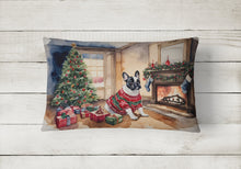 Load image into Gallery viewer, French Bulldog Christmas Fabric Decorative Pillow