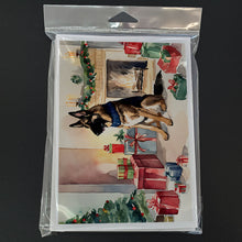 Load image into Gallery viewer, German Shepherd Christmas Greeting Cards -  Blank Note Cards – 8-Pack of Artist-Designed Cards with Envelopes