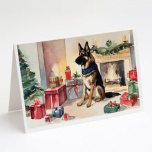 Load image into Gallery viewer, German Shepherd Christmas Greeting Cards -  Blank Note Cards – 8-Pack of Artist-Designed Cards with Envelopes