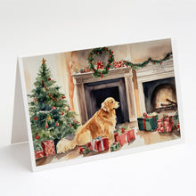 Load image into Gallery viewer, Golden Retriever Christmas Greeting Cards -  Blank Note Cards – 8-Pack of Artist-Designed Cards with Envelopes
