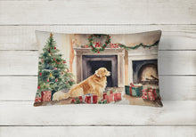 Load image into Gallery viewer, Golden Retriever Christmas Fabric Decorative Pillow