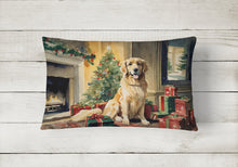 Load image into Gallery viewer, Golden Retriever Christmas Fabric Decorative Pillow