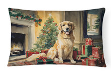 Load image into Gallery viewer, Golden Retriever Christmas Fabric Decorative Pillow