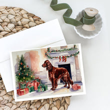 Load image into Gallery viewer, Irish Setter Christmas Greeting Cards -  Blank Note Cards – 8-Pack of Artist-Designed Cards with Envelopes