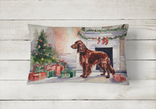 Load image into Gallery viewer, Irish Setter Christmas Fabric Decorative Pillow