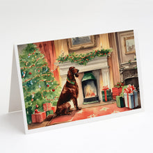 Load image into Gallery viewer, Irish Setter Christmas Greeting Cards -  Blank Note Cards – 8-Pack of Artist-Designed Cards with Envelopes