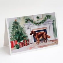 Load image into Gallery viewer, Irish Setter Christmas Greeting Cards -  Blank Note Cards – 8-Pack of Artist-Designed Cards with Envelopes