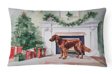 Load image into Gallery viewer, Irish Setter Christmas Fabric Decorative Pillow