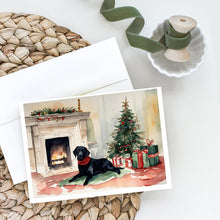 Load image into Gallery viewer, Black Labrador Christmas Greeting Cards -  Blank Note Cards – 8-Pack of Artist-Designed Cards with Envelopes