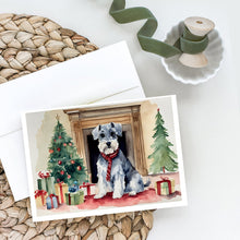 Load image into Gallery viewer, Schnauzer Christmas Greeting Cards -  Blank Note Cards – 8-Pack of Artist-Designed Cards with Envelopes
