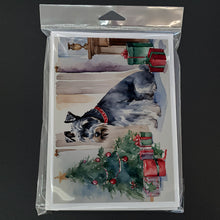 Load image into Gallery viewer, Schnauzer Christmas Greeting Cards -  Blank Note Cards – 8-Pack of Artist-Designed Cards with Envelopes