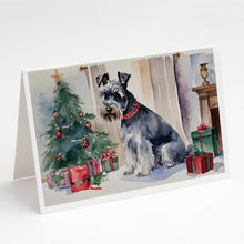 Load image into Gallery viewer, Schnauzer Christmas Greeting Cards -  Blank Note Cards – 8-Pack of Artist-Designed Cards with Envelopes