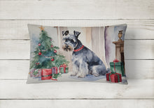 Load image into Gallery viewer, Schnauzer Christmas Fabric Decorative Pillow
