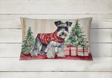 Load image into Gallery viewer, Schnauzer Christmas Fabric Decorative Pillow
