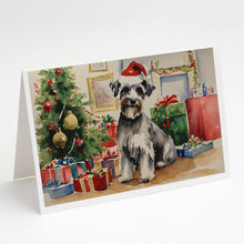 Load image into Gallery viewer, Schnauzer Christmas Greeting Cards -  Blank Note Cards – 8-Pack of Artist-Designed Cards with Envelopes