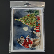 Load image into Gallery viewer, Schnauzer Christmas Greeting Cards -  Blank Note Cards – 8-Pack of Artist-Designed Cards with Envelopes