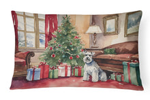 Load image into Gallery viewer, Schnauzer Christmas Fabric Decorative Pillow