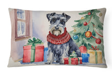 Load image into Gallery viewer, Schnauzer Christmas Fabric Decorative Pillow