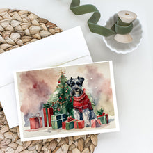 Load image into Gallery viewer, Schnauzer Christmas Greeting Cards -  Blank Note Cards – 8-Pack of Artist-Designed Cards with Envelopes