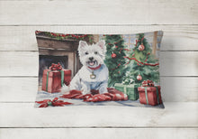 Load image into Gallery viewer, Westie Christmas Fabric Decorative Pillow