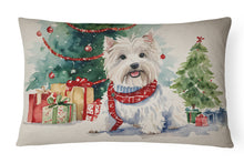 Load image into Gallery viewer, Westie Christmas Fabric Decorative Pillow