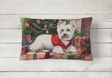 Load image into Gallery viewer, Westie Christmas Fabric Decorative Pillow