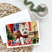 Load image into Gallery viewer, Westie Christmas Greeting Cards -  Blank Note Cards – 8-Pack of Artist-Designed Cards with Envelopes