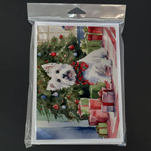 Load image into Gallery viewer, Westie Christmas Greeting Cards -  Blank Note Cards – 8-Pack of Artist-Designed Cards with Envelopes