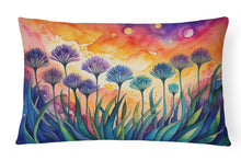 Load image into Gallery viewer, Agapanthus in Color Fabric Decorative Pillow
