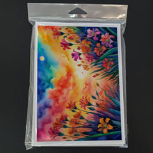 Load image into Gallery viewer, Alstroemerias in Color Greeting Cards -  Blank Note Cards – 8-Pack of Artist-Designed Cards with Envelopes