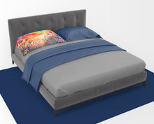Load image into Gallery viewer, Alstroemerias in Color Fabric Standard Pillowcase – Artistic Decorative Front, White Back