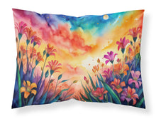 Load image into Gallery viewer, Alstroemerias in Color Fabric Standard Pillowcase – Artistic Decorative Front, White Back